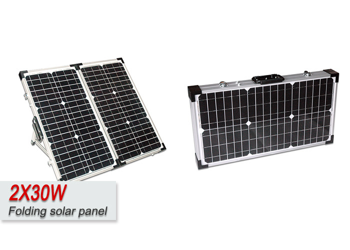 Cheap 12V 60W Portable Foldable Solar Panel Monocrystalline Silicon Solar System for sale