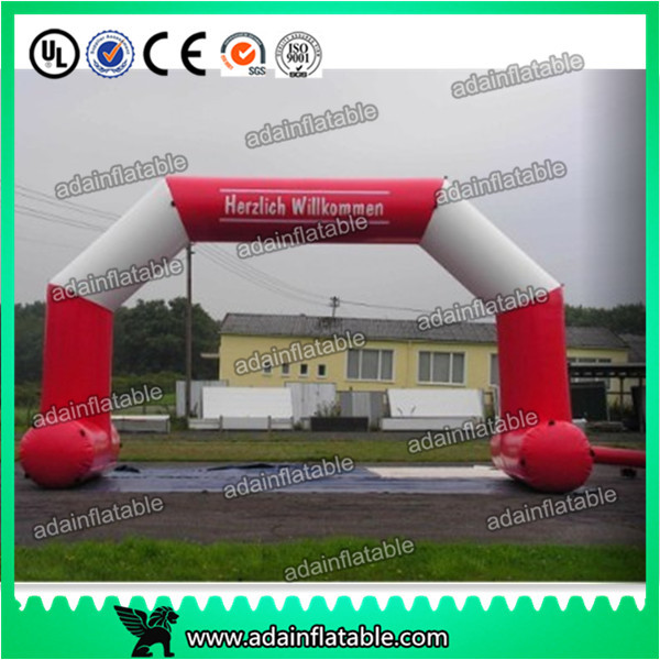Best White And Red 6 x 3M Inflatable Arch , Inflatable PVC Advertising Hotel Arch wholesale
