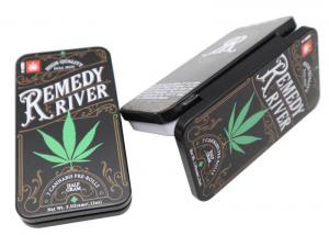 Best Food Grade Smoking Items Rectangular Small Iron Box Tobacco Sealed Tin Can wholesale
