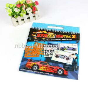 China Car design PVC Sketch book ,Sketch coloring book for boy ,Car design sketch book on sale