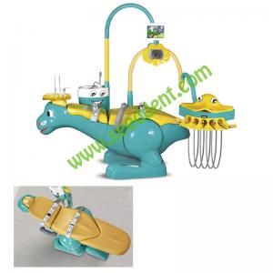 Best Dinosaur Kids Dental Unit with Fish instrument tray connecting with arm SE-M001 wholesale