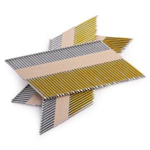 China 34 degree 0.131 inch 3.33*90mm galvanized paper collated strip framing nails on sale