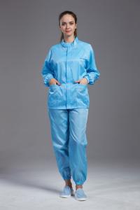 Best High Efficiency ESD Anti Static Jacket and pants blue color Size Customized ISO 9001 Approved wholesale
