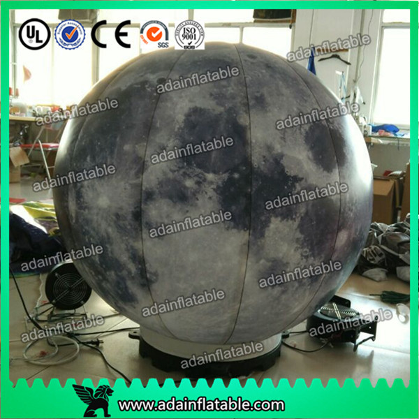 Best 2m Customized Inflatable Moon Planet Decoration With LED Light wholesale