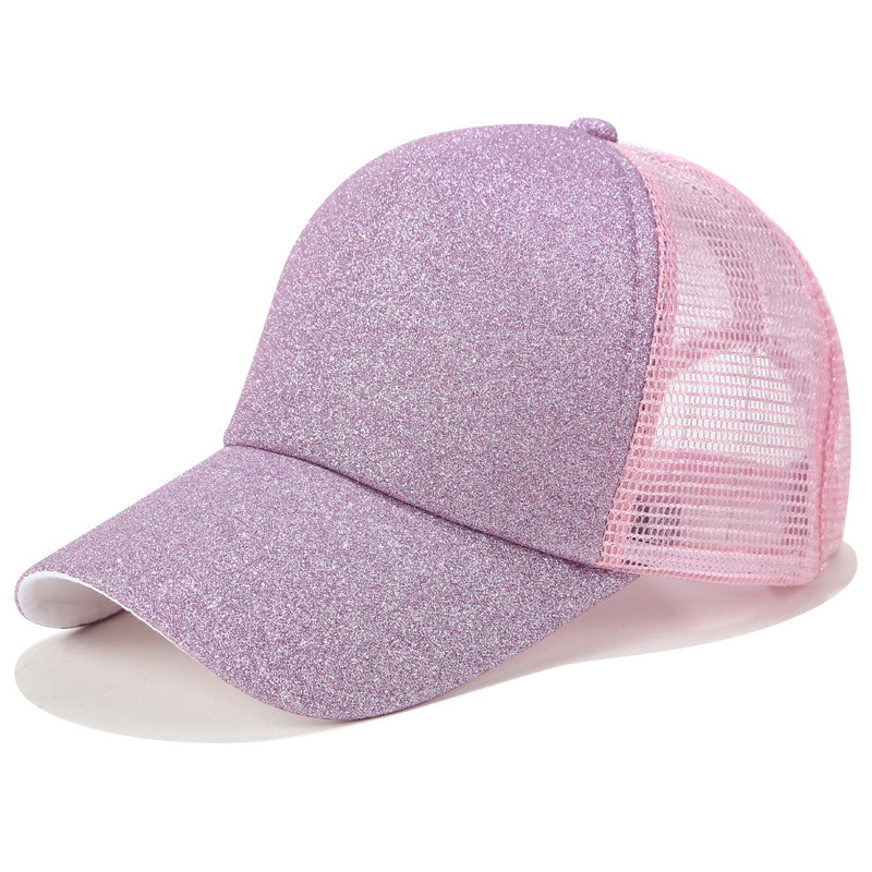 Best Elegant Design Custom Glitter Trucker Hat , Beautiful Womens Trucker Cap wholesale