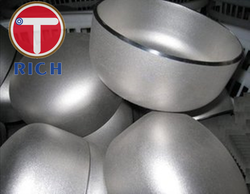 China Customized Stainless Steel Pipe Caps High Precision With 21.3 - 610mm OD on sale