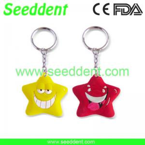Best Star shape key chain with teeth or without teeth wholesale