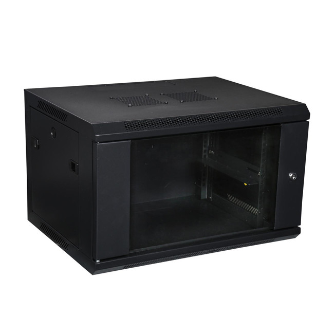 Buy cheap Dual AC Cooling Fans Wall Mount Server Cabinet , Ventilation 6U Rack Cabinet from wholesalers
