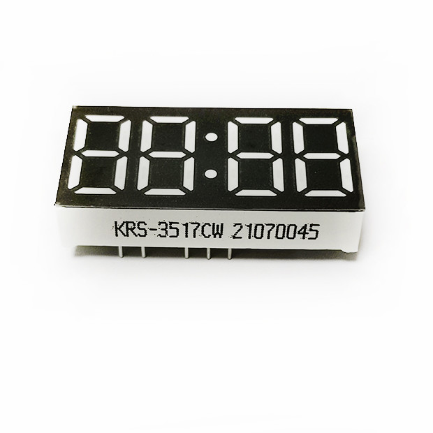 China White Color 7 Segment 4 Digit Display LED Clock Displays Low Power on sale