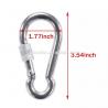 Buy cheap hot sale wholesale 3.5inch heavy duty key carabiner 316 stainless steel screw from wholesalers