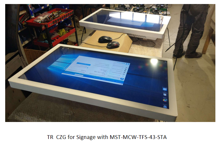 70 Inch Flat Touch Foil Screen PCAP Projected Capacitive Touchscreens