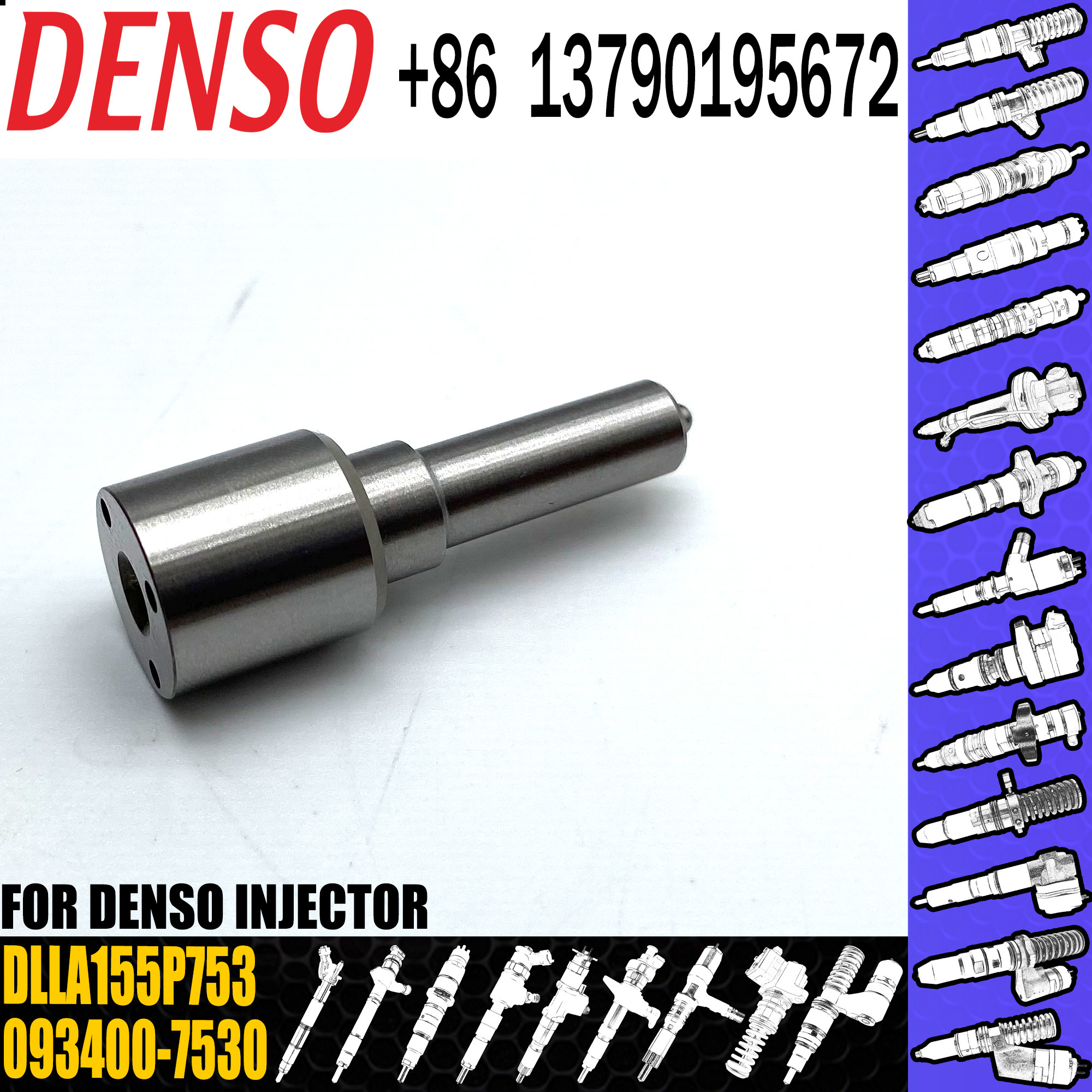 China DLLA155P753 Diesel Common Rail Injector on sale