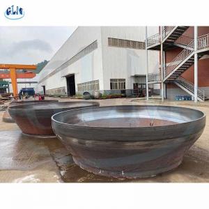 China Dish Cone Stainless Steel Pipe Caps Welded ASME Q235 For Vessel Bottom on sale