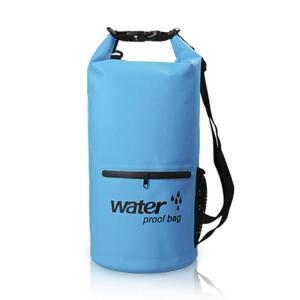 China Blue 15 Liter Waterproof Camping Bags , Ocean Pack Dry Bag For Floating on sale