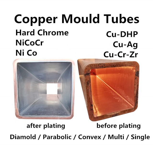 China Cu-Cr-Zr Continuous Casting Mould Tube Copper Square 6mm on sale