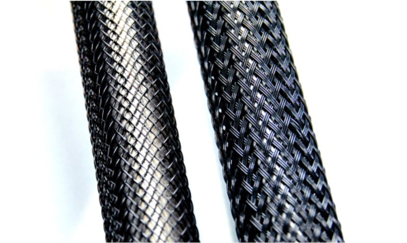 Best Fireproof Braided PET expandable braided self-closing Cable Sleeving wholesale