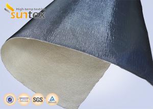 China 14 microns Aluminum Foil Fiberglass Cloth Fire Insulation Blanket Glass Fiber Fabric on sale