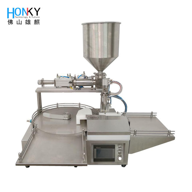 Cheap Air Pressure 0.4-0.6Mpa Touch Screen Paste Filling Machine PLC Control Easy To Operate for sale