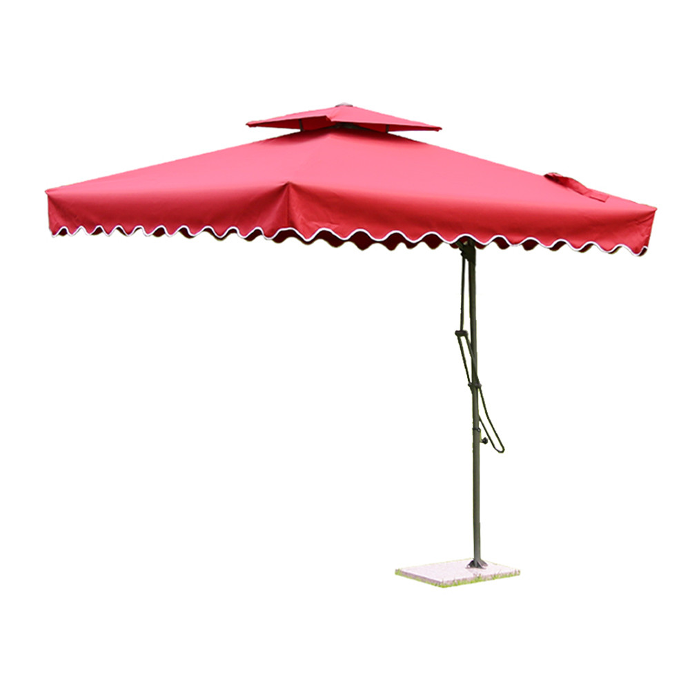 Cheap Oxford Polyester Cantilever Garden Parasols , Tilting Rectangular Patio Umbrellas for sale