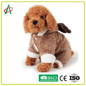Best BSCI Christmas Theme Plush Pet Clothes With Snap Fastener wholesale