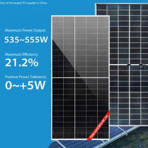China 535W-555W Trina Solar Panel 210mm Mono Bifacial Solar Panel Solar Pv Power on sale