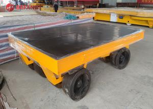 China Q235 Material Transfer Carts Flatbed Heavy Duty Industrial Trailer For Workshop on sale