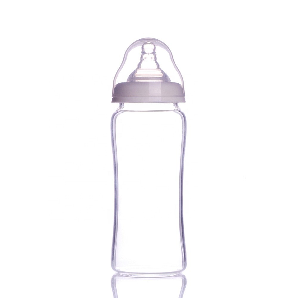 China Nursing Screw Cap 60ml 5.0 Borosilicate Glass Baby Bottle on sale