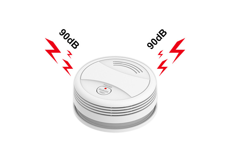 China White Wireless Fire Safety Sensor Alarm And Tuya Smart Smoke Detector System Alarm For Indoor Fire on sale