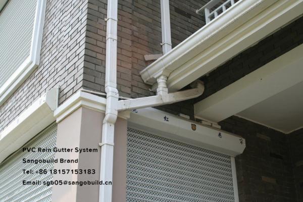 Affordable Plastic White Black Brown Building Materials Roof Rain Drainages System PVC Rain Roof Gutters And Downpipe