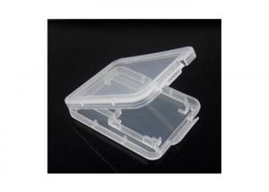 China 6.5g Clear Plastic Gift Boxes For SD Cards , Polypropylene Material Memory Card Case on sale