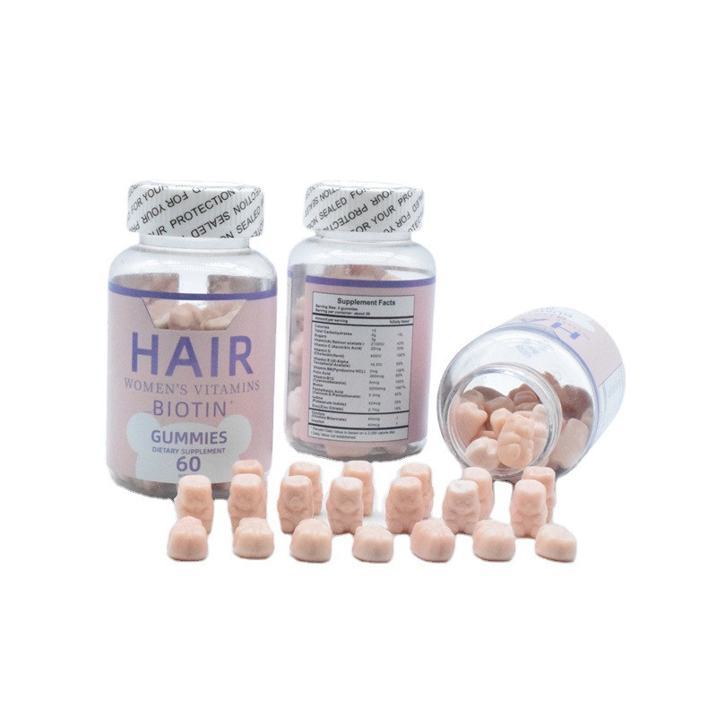 China Private Label Biotin Collagen Health Supplements Hair Nails Skin Bear Collagen Gummies on sale