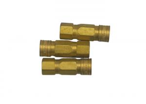 China 14 Bar Brass Garden Hose Quick Connect , One Way Shut Off Coupling on sale