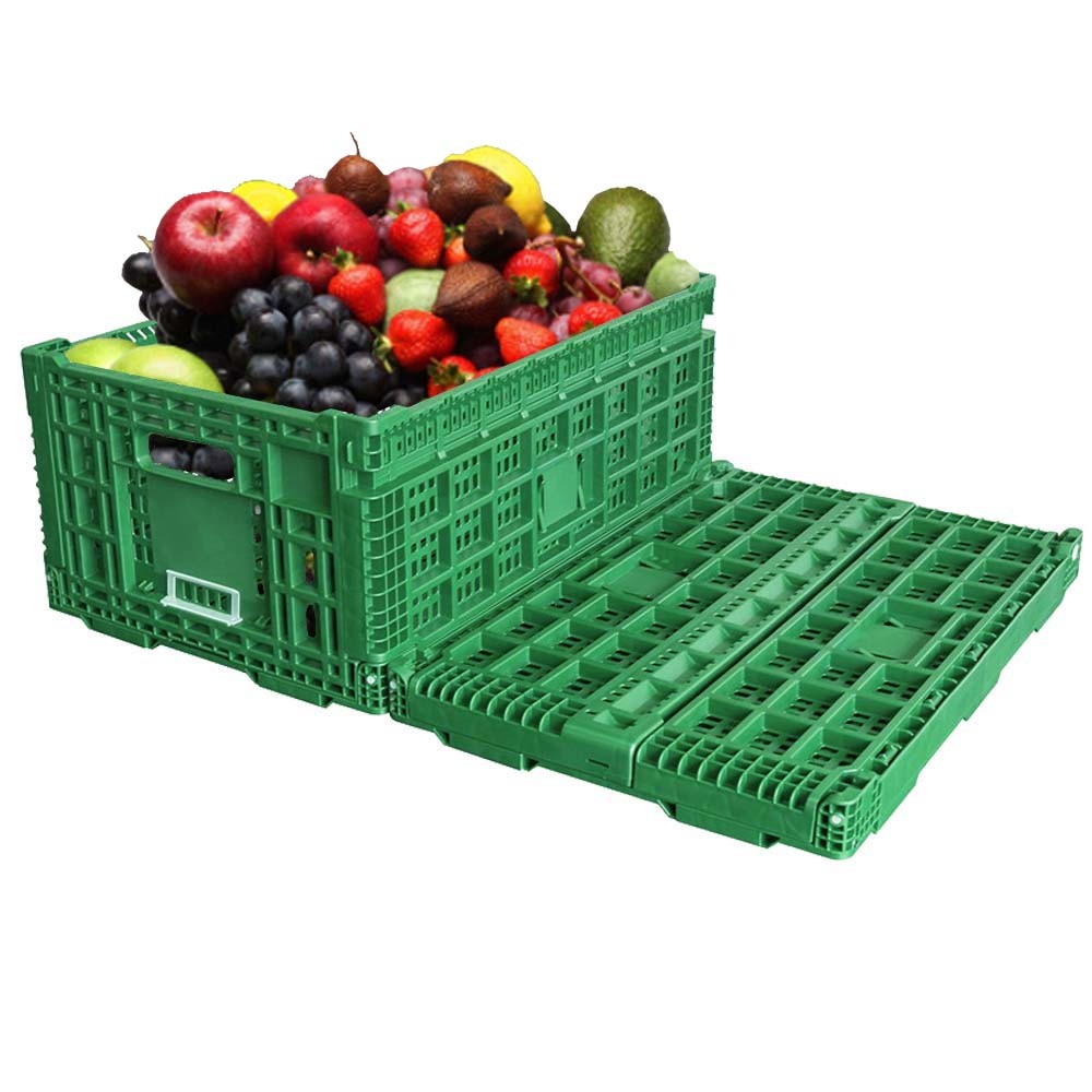 China Collapsible Plastic Fruit And Vegetable Storage Crates on sale