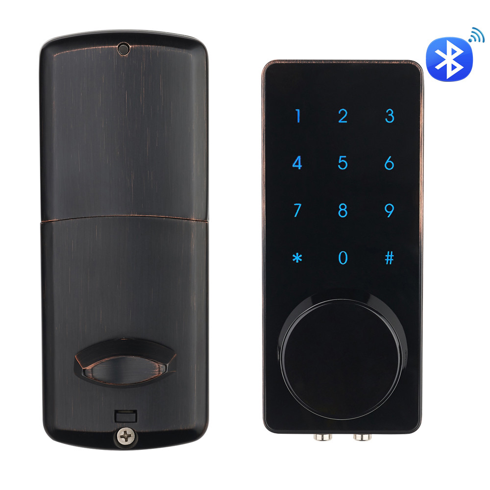 China Bluetooth Electronic Keyless Touchscreen Smartphone Remote Authorization Door Lock on sale