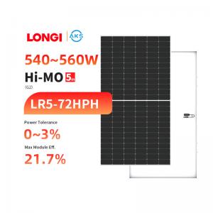China Longi Mono Solar Panel Manufacturing Plant Half Cell 540w 550w 555w 560w Sun Power Solar Panels Set For Houses on sale
