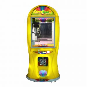 China Plastic Super Box 2 Claw Crane Machine / Toy Claw Machine Game on sale