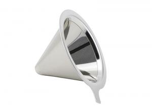 Best Mini Perforated One Cup Coffee Dripper Cone Shape With Stainless Steel Materials wholesale