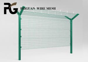 China PVC Coated Y Post Fencing , Easily Assembled Military Security Fence on sale