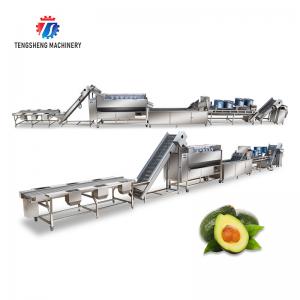 Best 380V Fruit And Vegetable Processing Line Sweet Potato Picking Hair Roller Bubble Cleaning Drying Cutting Machine wholesale