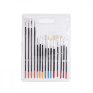 China 15 Pack Bristle Hair Artist Oil Paint Brushes on sale