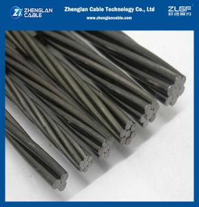 China Hot Dip Galvanized Steel Wire Strand ASTM A363 ACSR Cable 3/7/19/37 on sale