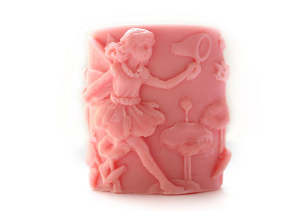 China Handmade Food Safe Silicone Candle Molds , Angel Shaped Silicone Soap Molds on sale