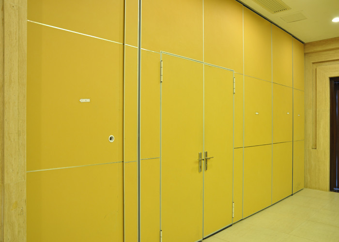 Demountable Partition Wall With Sliding Door , Top Hung Folding Sliding Partition