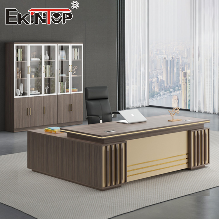 China L Shaped Executive Office Desk Modern Wood Desk For Office Furniture on sale