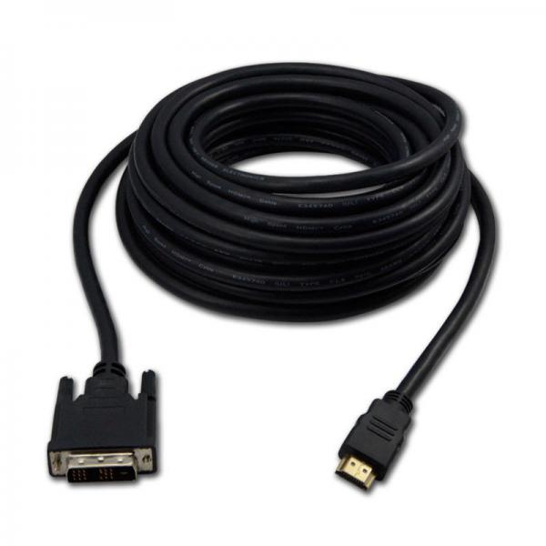 Cheap CL3 Rate Mini HDMI TO DVI Cable 25ft For Projector Monitor Support 1080P 3D for sale