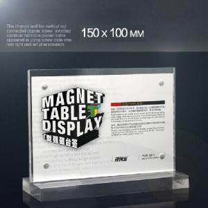 China Magnetic Retail Clear 8.5 x 11 Acrylic Sign Holder For Display In Hotel on sale