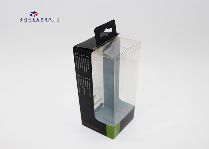 Best UV Printing Plastic Retail Packaging Boxes With Hang Strip Convenient To Display wholesale