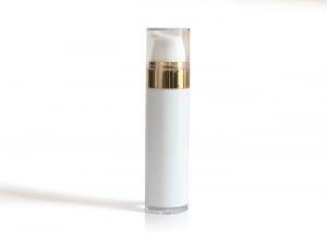 Best Elegant Solid White Airless Cosmetic Bottles For High End Skin Care Serum Packaging wholesale