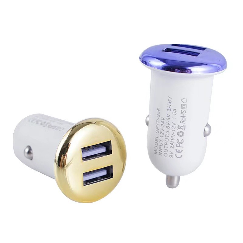China Quick Charging 2 Port 20W Car Charger Portable Electric Dual USB Car Charger on sale