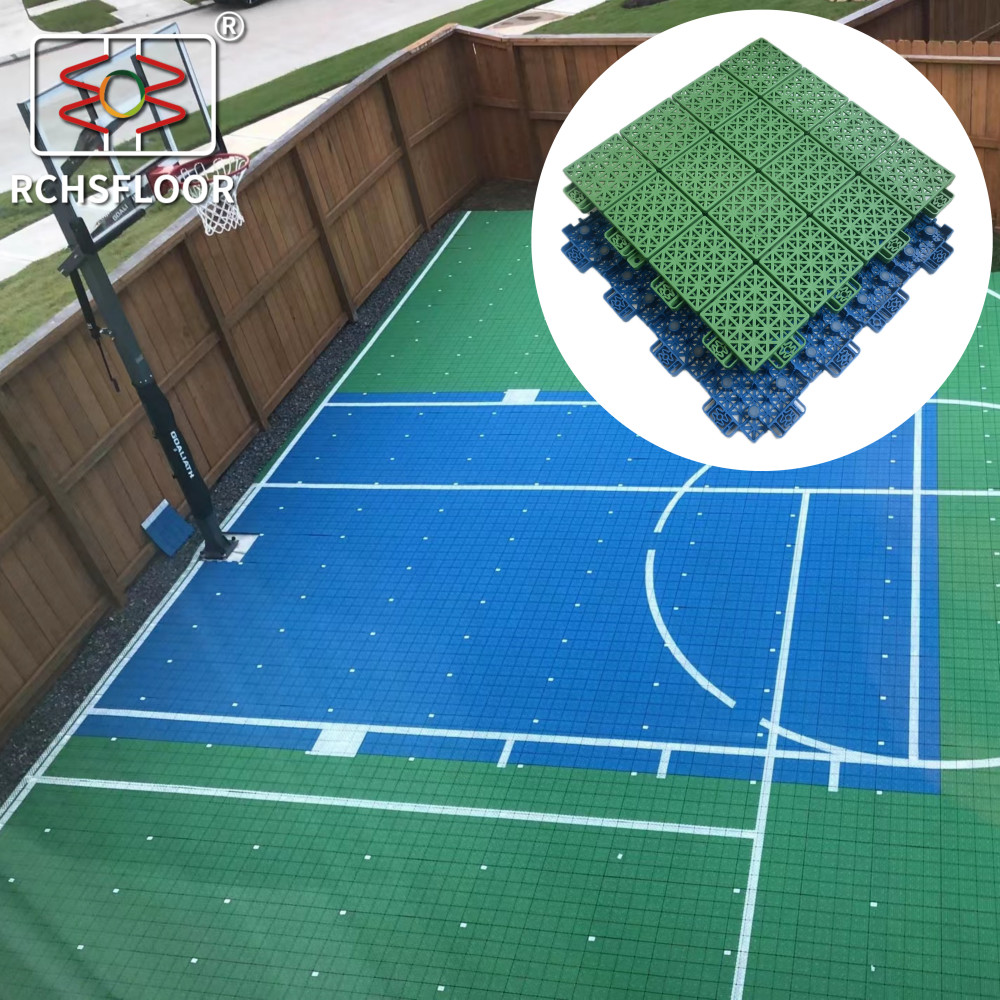 China UV Resistant Outdoor Sports Tiles Volleyball Floor Tiles OEM ODM on sale